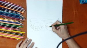 Как нарисовать карнавальную маску. Онлайн-школа рисования "Малевашки"