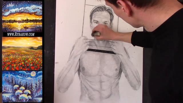 How to draw a pencil drawing: In prison of his own thoughts! смотреть онлайн