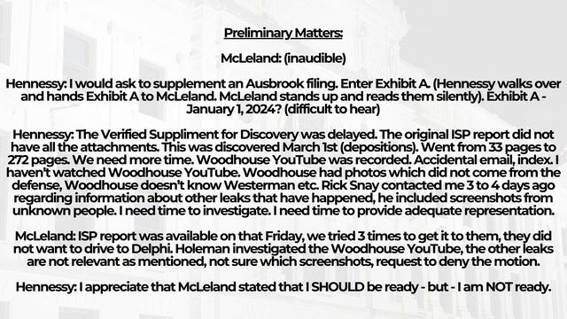 Delphi Murders: Contempt Hearing Opening Statements смотреть онлайн