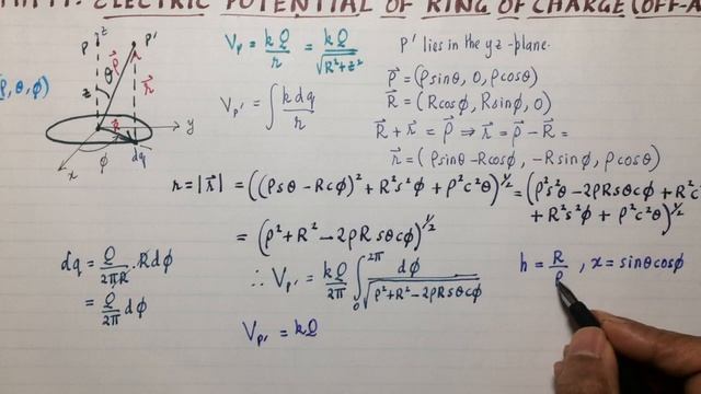 MM71: electric potential off axis of charged ring смотреть онлайн