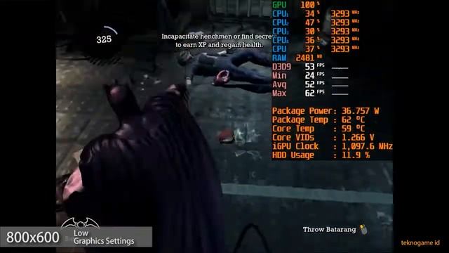 Batman: Arkham Asylum | Intel HD 2000 | Intel Core i5-2400 смотреть онлайн