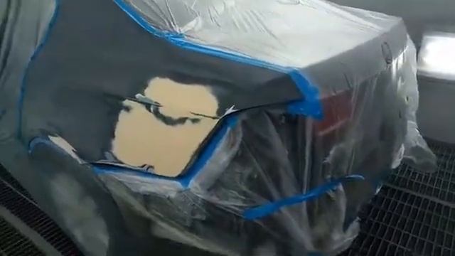 Промежуточная стадия ремонта и покраски Volkswagen Passat смотреть онлайн