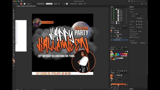 Design w. Me | Halloween Event Flyer смотреть онлайн