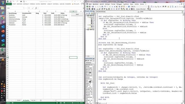 0061. Excel-VBA: Eine Listbox spaltenweise sortieren смотреть онлайн