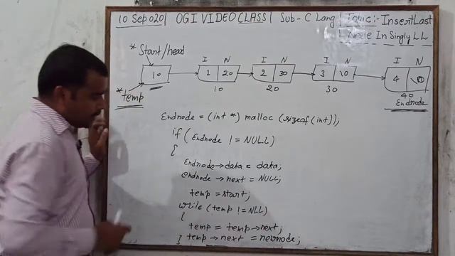 Insert Last Node in Singly Linked List In C [O'level] смотреть онлайн