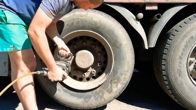 ROSSVIK RT-5880 гайковерт грузовой, ударный пневматический В РАБОТЕ смотреть онлайн