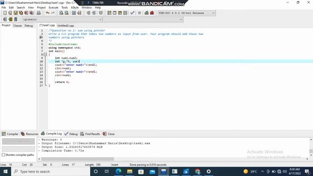 Sum of Two Numbers using pointers|| #programming#c++#c #python смотреть онлайн