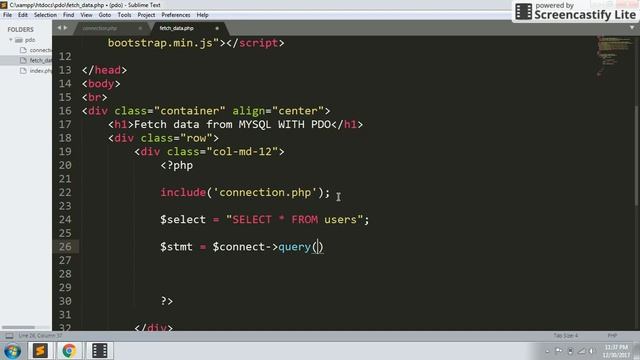 Fetch Data from Mysql in PHP using PDO - PHP Data Object смотреть онлайн