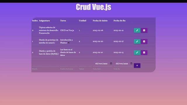 CRUD en Vue.js смотреть онлайн