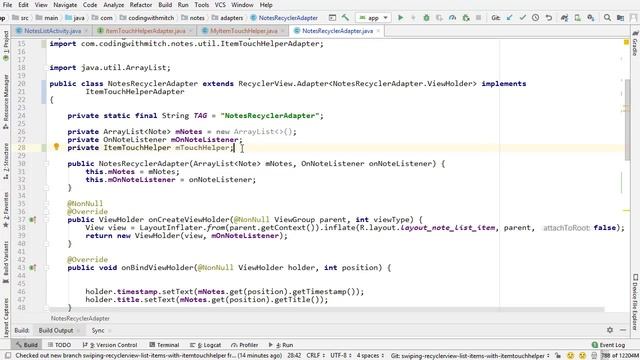 Highlight, Move, and Swipe RecyclerView with ItemTouchHelper смотреть онлайн