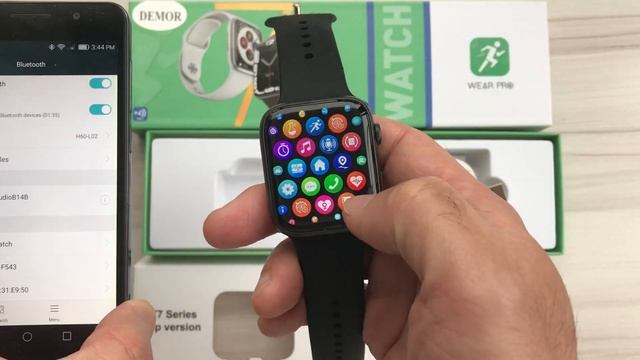 DEMOR DT7 MAX 1.9 Inch Smart Watch Series 7 IWO 2022 Best Smartwatch Unboxing Review Connected Phon смотреть онлайн