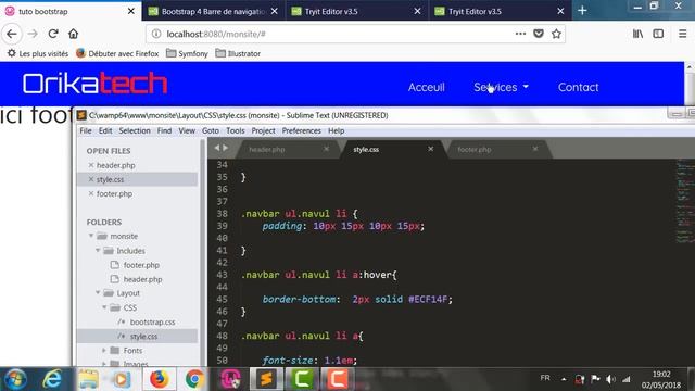 Bootstrap Tutoriel Complet : créer un menu Drop-down - 5 #10 смотреть онлайн
