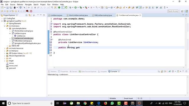 @Qualifier Annotation in Spring | Spring Core Annotations @Component @AutoWired @Primary @Qualifier смотреть онлайн