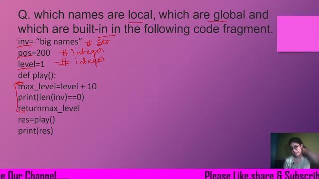 GLOBAL & LOCAL VARIABLE - PYTHON PROGRAMMING смотреть онлайн