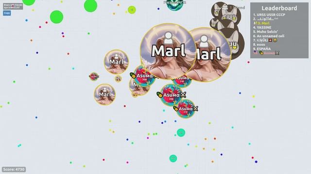 Agar.io - INSANE Bait Trick! Uncut Gameplay with Marl (Agario) смотреть онлайн