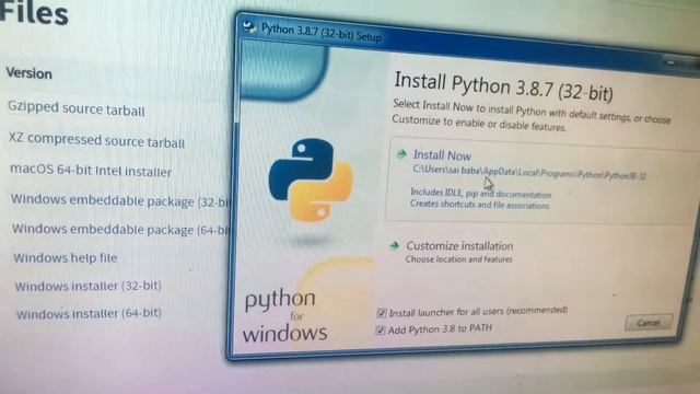How to install python 3.8 on Windows 7 32 bit смотреть онлайн