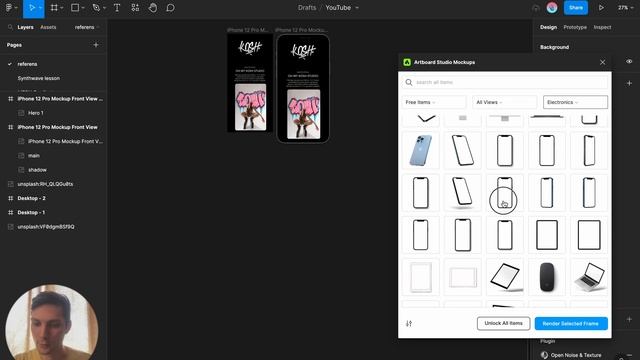 Figma - создаем интересный мокап 2023 (Mockup plugin 2023) смотреть онлайн