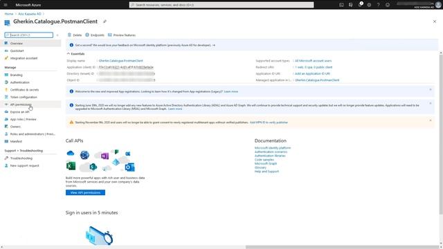 Azure AD Authentication Secured API | Test Using Postman смотреть онлайн
