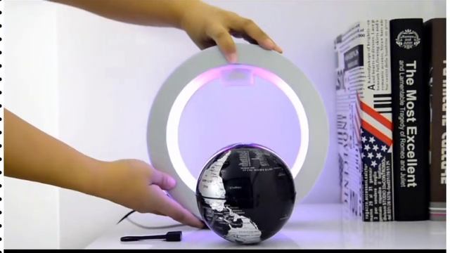 Глобус левитирующий парящий магнитный летающий с LED подсветкой ночник детский светильник Globe №2 смотреть онлайн