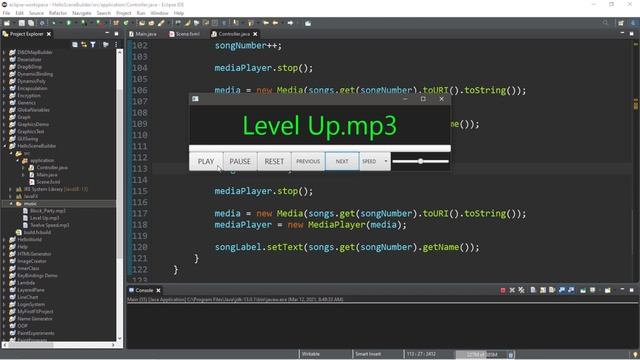 JavaFX mp3 music player ? смотреть онлайн