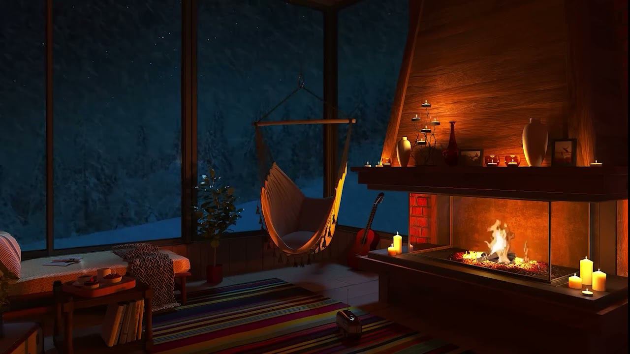 Шрила Прабхупада джапа (гитара, огонь, зима, уют) - Japa Meditation (guitar, Fire, Winter)