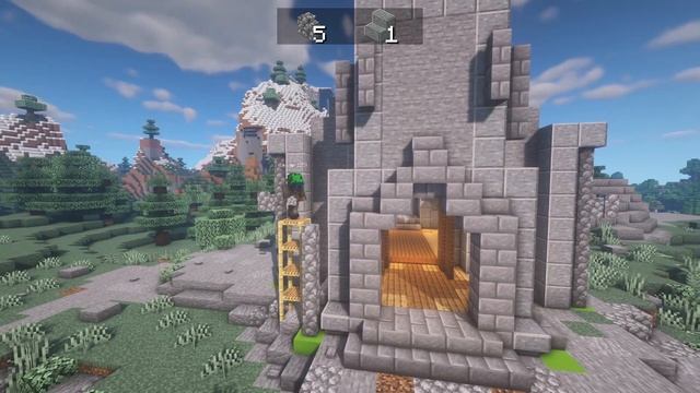 Minecraft: How To Build a Medieval stone Church смотреть онлайн