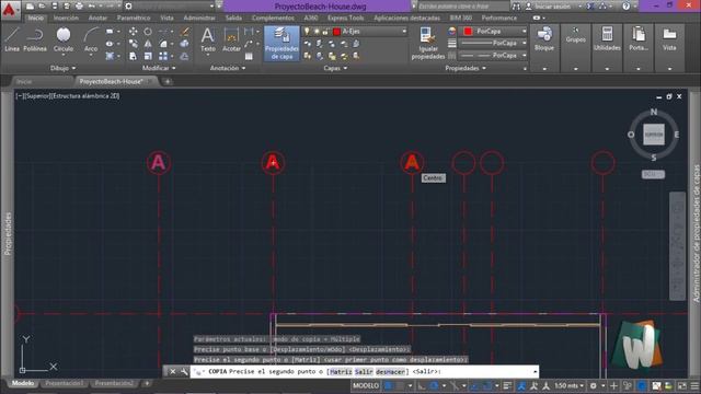 AutoCAD 2016, Asignar anotaciones y partir lineas de apoyo, curso completo en español, cap 7.10. смотреть онлайн