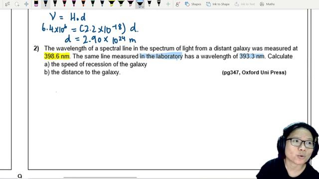 25.3b Ex1 Hubble's Law and distance of galaxies | A2 Astronomy Cosmology | Cambridge A Level Physic смотреть онлайн