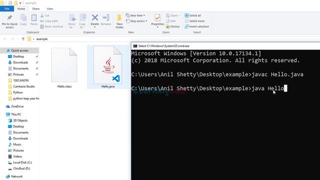 How to Compile and Run Java Program in Command Prompt ( With Packages ) on Windows 10 смотреть онлайн