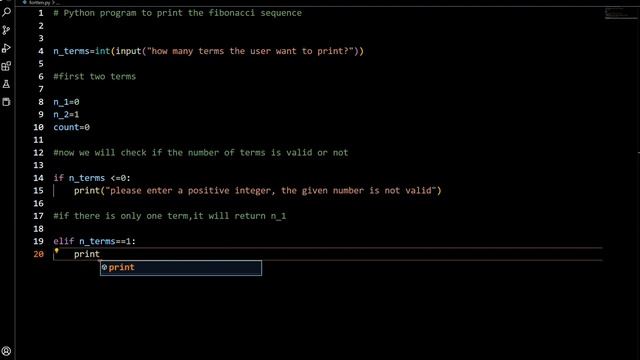 #14 Python Program for Beginners | To print Fibonacci Sequence смотреть онлайн