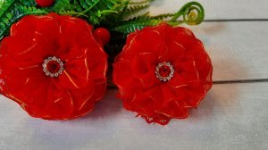 МК. Маленькие малышки, но очень яркие и пышные бантики. Подойдут на любой праздник.