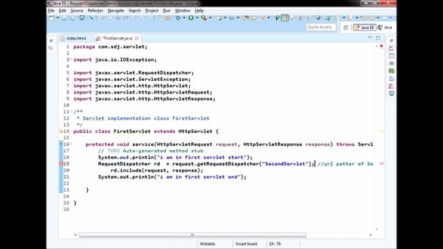 ServletRedirect and ServletDispatcher lecture 2 смотреть онлайн