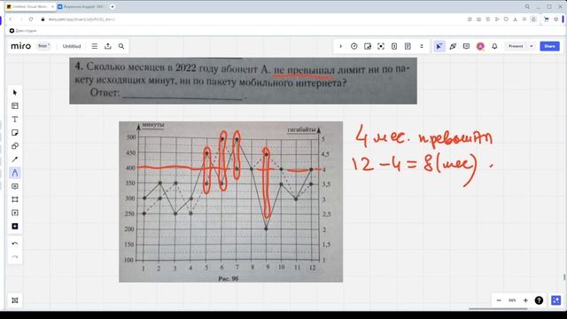 Решение НАСТОЯЩЕГО ОГЭ - 2024 по математике (Лысенко 13 вариант) Задания 1-5 - Абонент выбрал ТАРИФ смотреть онлайн