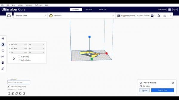 STL Datei in GCODE umwandeln einfach 3D Drucker Converting STL Files to G-code easy Ultimaker Cura