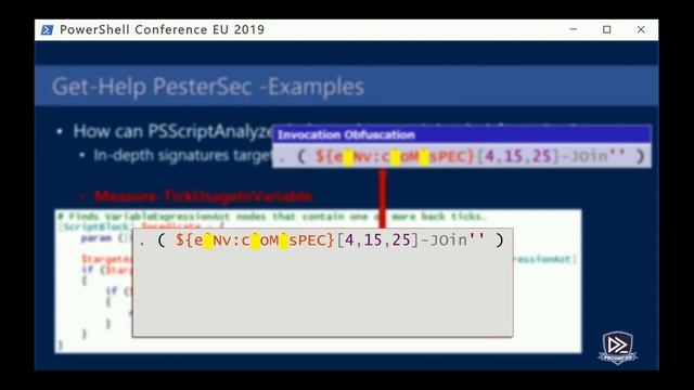 Daniel Bohannon - PesterSec: Using Pester & ScriptAnalyzer to Detect Obfuscated PowerShell смотреть онлайн