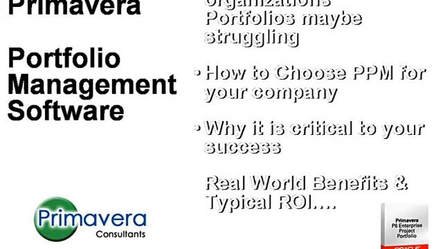 Oracle Primavera Portfolio Management Software смотреть онлайн
