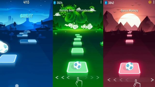 ? Tiles Hop - Crazy Frog ? VS Gummy Bear? VS Dance Monkey? смотреть онлайн