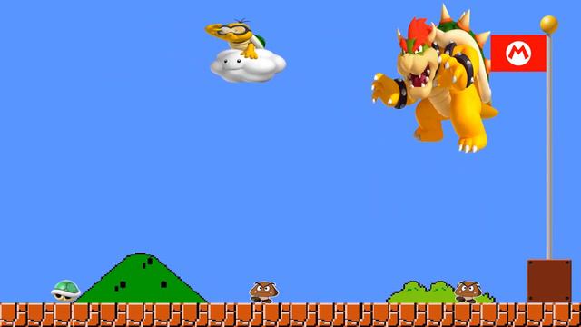 2-D Shadow Run - Mario Theme