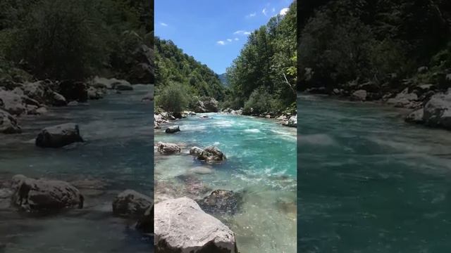 Soča River, Kobarid, Slovenia смотреть онлайн