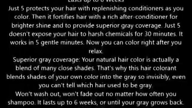 Just 5 Just 5 Women's Hair Color Rich Black, Rich Black 1 application смотреть онлайн