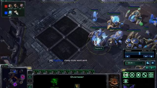 StarCraft 2 PvZ Carrier Rush @ Scrap station + commentary смотреть онлайн