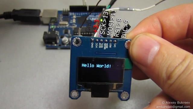 Обзор и подключение 0.96" OLED Display Module от ICStation смотреть онлайн