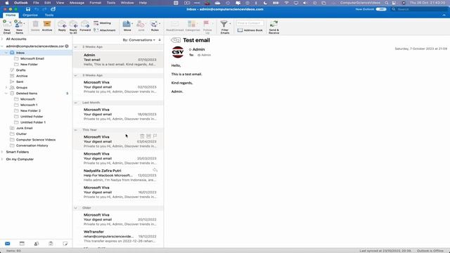 How to ARCHIVE an Email On Microsoft Outlook Using a Mac / Desktop Computer - Basic Tutorial | New смотреть онлайн