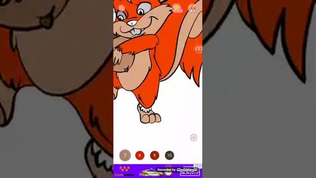 Рисуем белочку по цифрам/Немножко помехи, извиняемся/Рисунки по цифрам смотреть онлайн