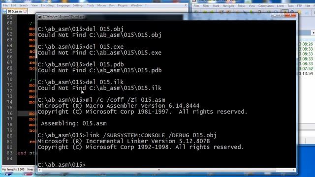 as015 assembler тип данных STRUCT смотреть онлайн
