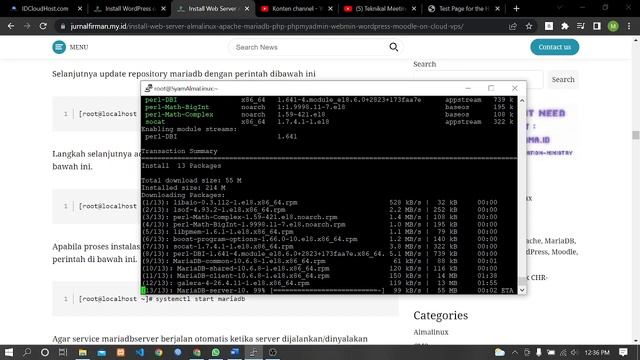 STEP 8 Install MariaDB, Activate MariaDB Service & Configure Root Password MariaDB v10 6 смотреть онлайн
