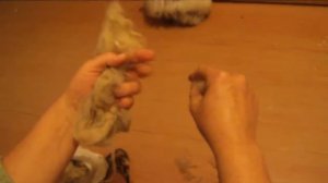 Как прясть овечью шерсть. Этап-1.