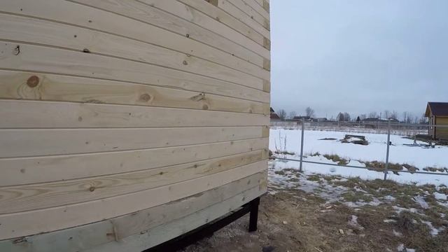 Построен дом из бруса под усадку 7х10 дер. "Колчаново". Объект сдан 13.02.2020 ||| СК Дачник смотреть онлайн