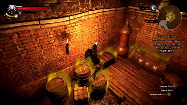 Witcher 3: Wild Hunt Обыскиваем укрытие Ублюдка Младшего смотреть онлайн