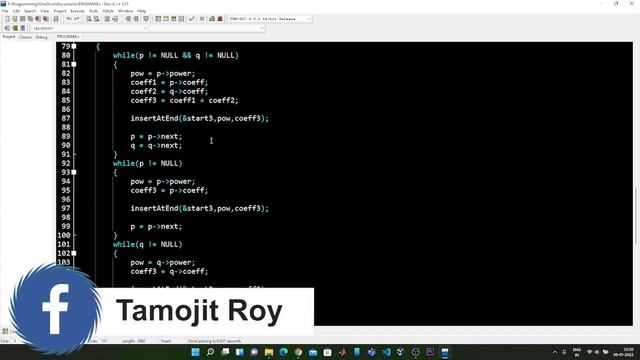 Using Linked Lists to Find the Sum of 2 Polynomials of Different Degree смотреть онлайн